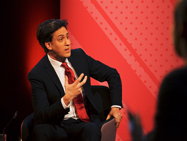 Ed Miliband at the Leaders Debate